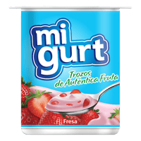 Yogurt Migurt Trozos de Fresa 125 g