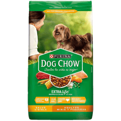 Alimento Dog Chow sin Colorantes Adulto Minis y Pequeños 6X2KG
