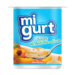 Yogurt Migurt Trozos de Durazno 125 g