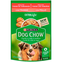 Alimento Dog Chow Extralife Adultos Todos los tamaños con Pollo 15X100 g
