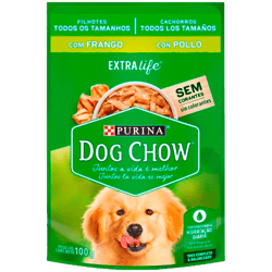 Alimento Dog Chow Extralife Chrrs Todos los Tamaños con Pollo 15X100 g