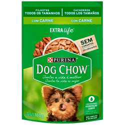 Alimento Dog Chow Extralife Chrrs Todos los Tamaños con Carne 15X100 g