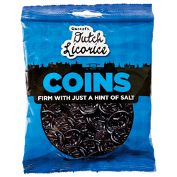 Chocolate Gustaf's Licorice Coins 150Gr