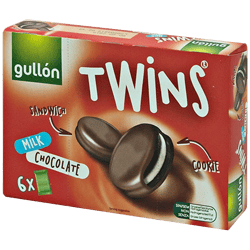 Galletas Gullón Twins Cubierta de Chocolate 252g