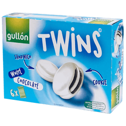 Galletas Gullón Twins Cubierta de Chocolate Blanco 252g