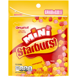 Caramelos Masticables Starburst Minis Stand Up Pouch 226.8g