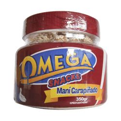 Maní Garapiñado Omega Snack 350g