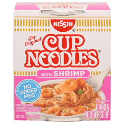 Fideos Nissin Cup Noodles de Camarones 64g