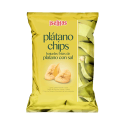 Plátanos Chips Iselitas con Sal 140g