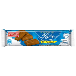 Chocolate de Leche St. Moritz sin Azúcar en Tableta 30g