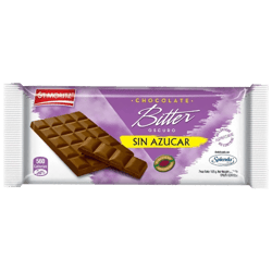 Chocolate Bitter St. Moritz sin Azúcar en Tableta 100g