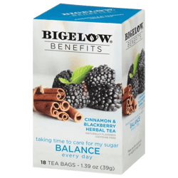 Té Bigelow Benefits Cinnamon Blackberry 18Unds 39g