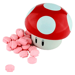 Caramelos Mushroom Sours Mario Bros Nintendo 25.5g