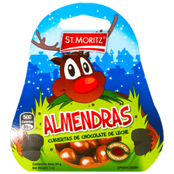 Almendras St. Moritz Cubiertas de Chocolate de Leche 85g