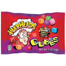 Caramelos Warheads Ácidos de Frutas Cubes 56g