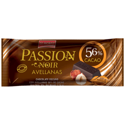 Chocolate Oscuro 56% St. Moritz Cacao con Avellanas 32g