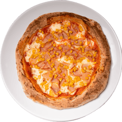Pizza Prosciutto de Maíz Mediana