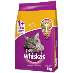Alimento Whiskas para Mascota Sabor a Pollo 1 kg
