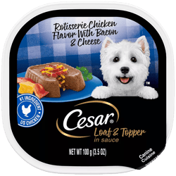Alimento para Mascotas Cesar Classics Húmedo Sabor a Pollo Asado con Tocino y Queso 100g