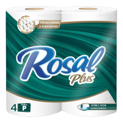 Papel Higiénico Rosal Plus Verde 4 Rollos 215 Hojas