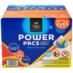 Detergente para Ropa Memberes Mark Power Pack Ultimate Clean 1.43kg 65ct
