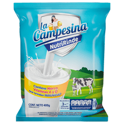 Alimento a base de Leche y Sólidos Lácteos LA CAMPESINA® NutriRinde 400g