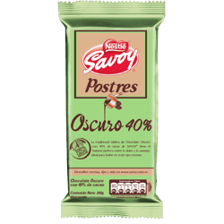 SAVOY® Postres 40% de cacao 200g