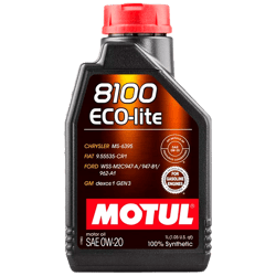 Aceite para Auto 8100 Eco-Lite 0W20 Motul M108534 1L
