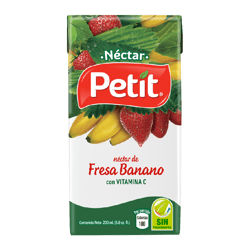 Jugo Néctar Petit Fresa Banano 200ml
