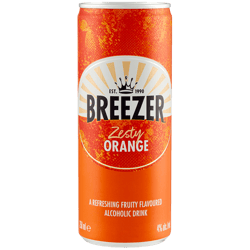 Bebida Alcohólica Breezer Lata Sabor Naranja Picante 250ml