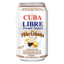Bebida Cuba Libre Original Piña Colada 350ml