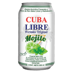 Bebida Cuba Libre Original Mojito sabor a Limón y Hierba Buena 350ml