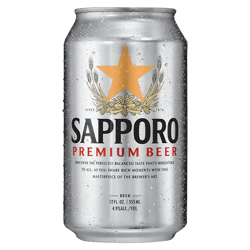 Cerveza Sapporo Silver 4.9% Alc 355 ml