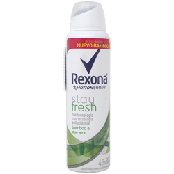 Desodorante Rexona Fresh Bambú y Áloe Vera Aerosol 90g