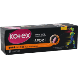 Tampones Kotex Super Sport 8unds