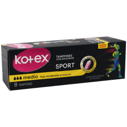Tampones Kotex Medium Sport 8unds