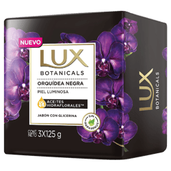 Jabón Lux Orquídea Negra Tripack 375g