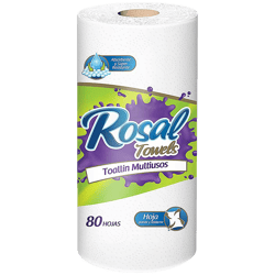 Toallin Rosal Towels Multiuso 80 Hojas
