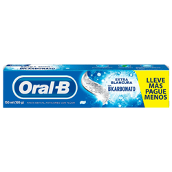 Crema Dental Oral B Extra Blancura + Bicarbonato 150ml