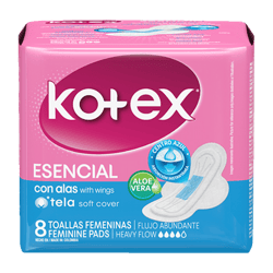 Toallas Esencial Kotex 8unds