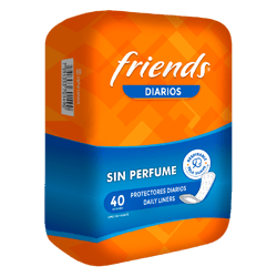 Toallas Sanitarias Friends Perdida Regular sin Perfume 40 unds