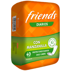 Toallas Sanitarias Friends Perdida Manzanilla 40 unds
