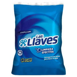 Detergente Las Llaves en Polvo Limpieza Efectiva  900 g