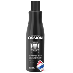 Shampoo Ossion 2 en 1 para el Cabello y Barba 500 ML