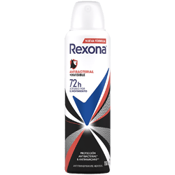 Desodorante Antitraspirante FW Rexona Aerosol Antibacterial + Invisible 150ml