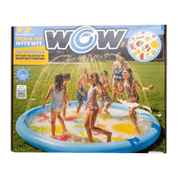 Piscina Inflable WOW Sports Gigante para Niños con Rociador 10Ft