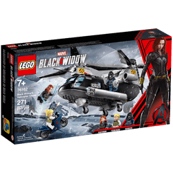 Lego Black Widows Helicopter Chase 76162