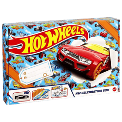 Set Hot Wheels Box Celebración With 6 Cars Ramps & Track