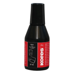 Tinta Kores para Almohadilla Negro 27 ml