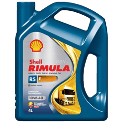 Aceite Shell Rimula para Motores de Trabajo Pesado 10W-40 4 L